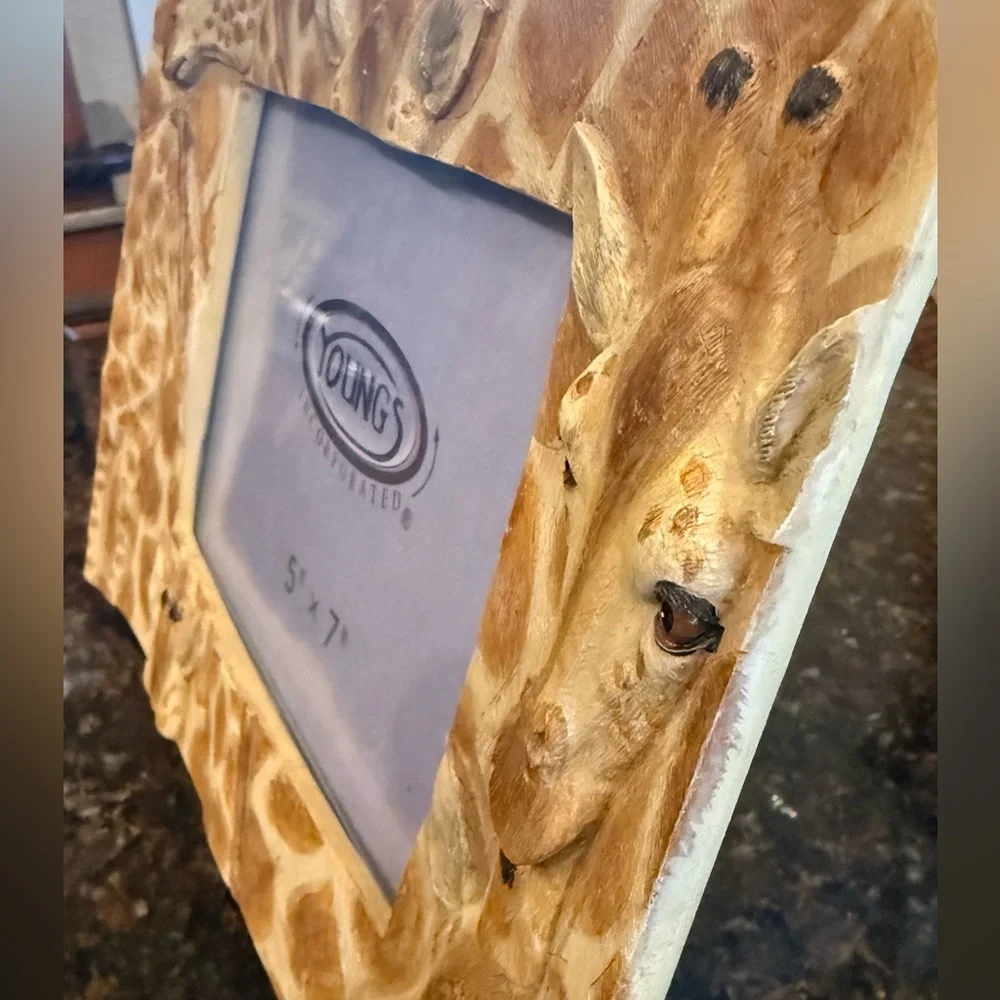 Vintage Young's Giraffe Picture Frame